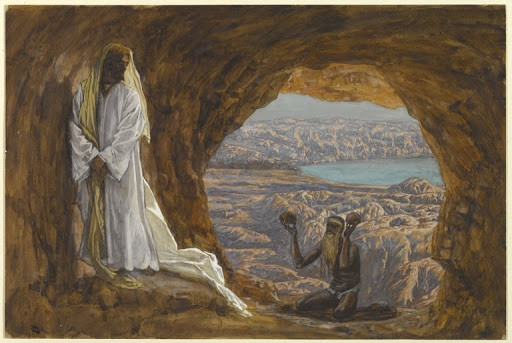 Jésus tenté dans le désert (James Tissot, between 1886 and 1894, Brooklyn Museum, New York)